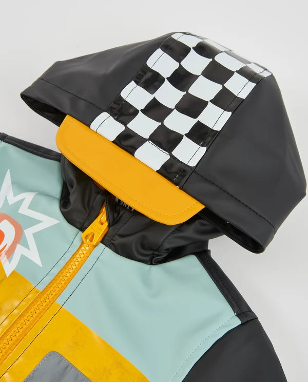 Tuc Tuc - Hooded raincoat with a taxi design