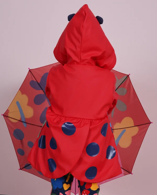 Tuc Tuc - Raincoat with hood and ladybug design