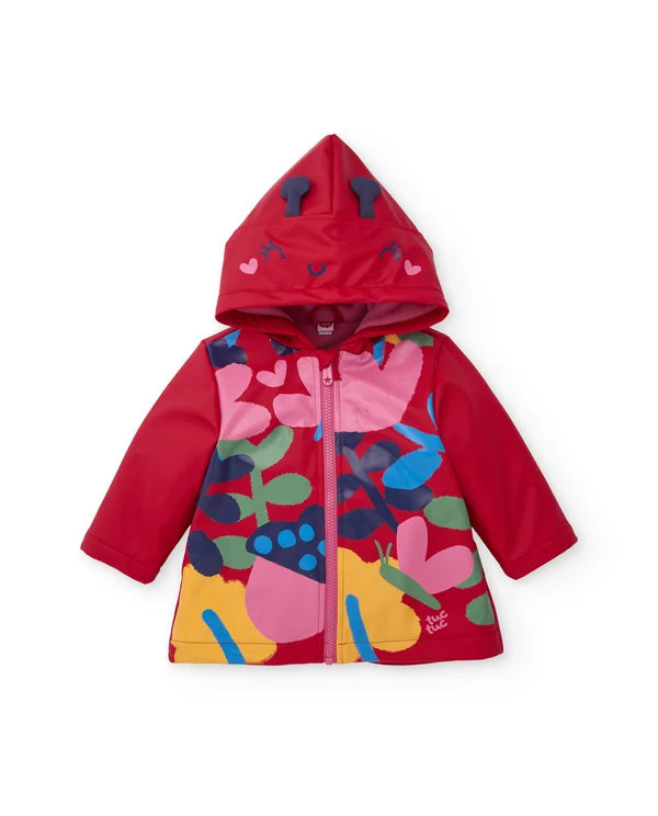Tuc Tuc - Raincoat with hood and ladybug design