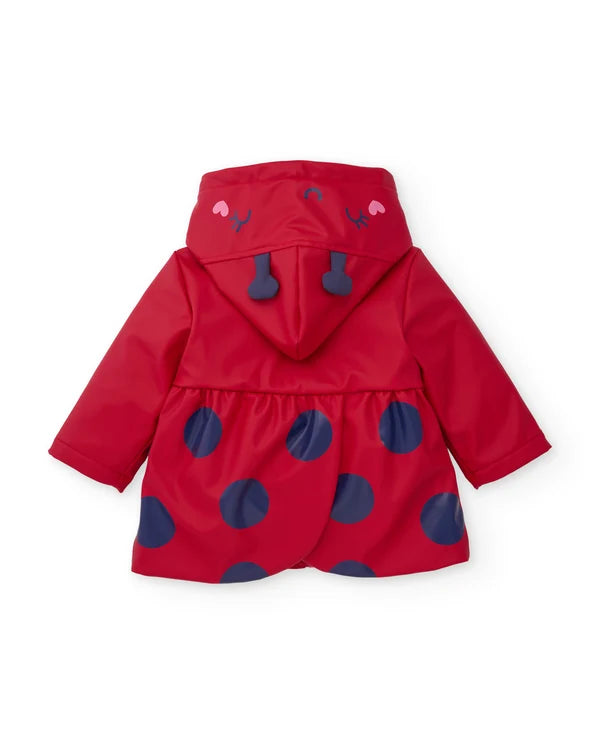 Tuc Tuc - Raincoat with hood and ladybug design