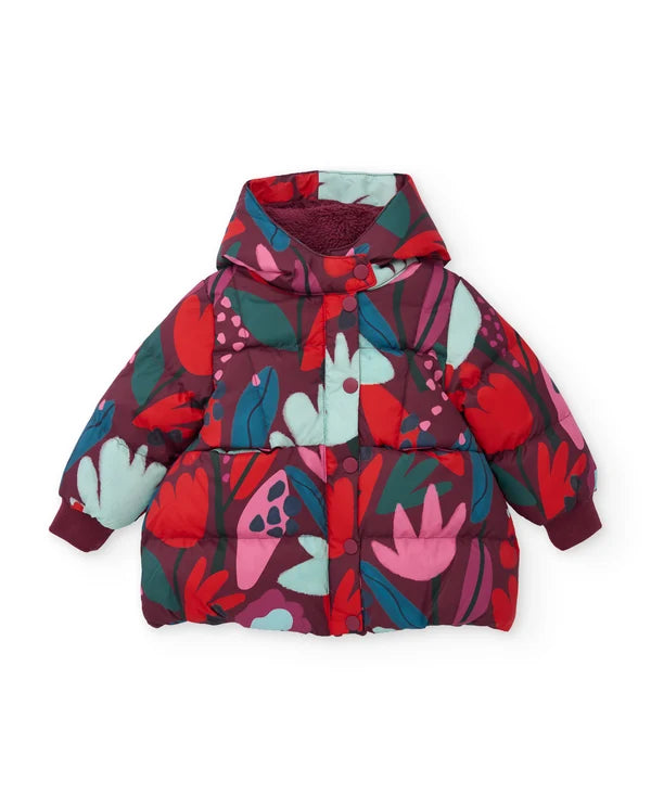Tuc Tuc - Coat with floral print and vibrant colors