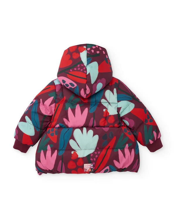 Tuc Tuc - Coat with floral print and vibrant colors