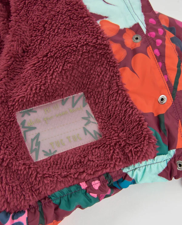 Tuc Tuc - Coat with floral print and vibrant colors