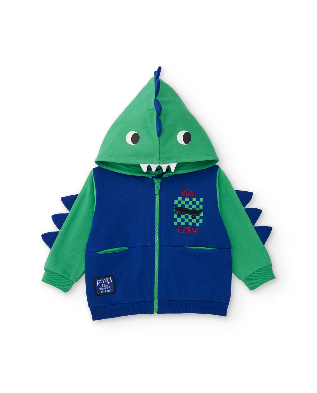 Tuc Tuc - Fleece set with zip-up sweatshirt and printed trousers