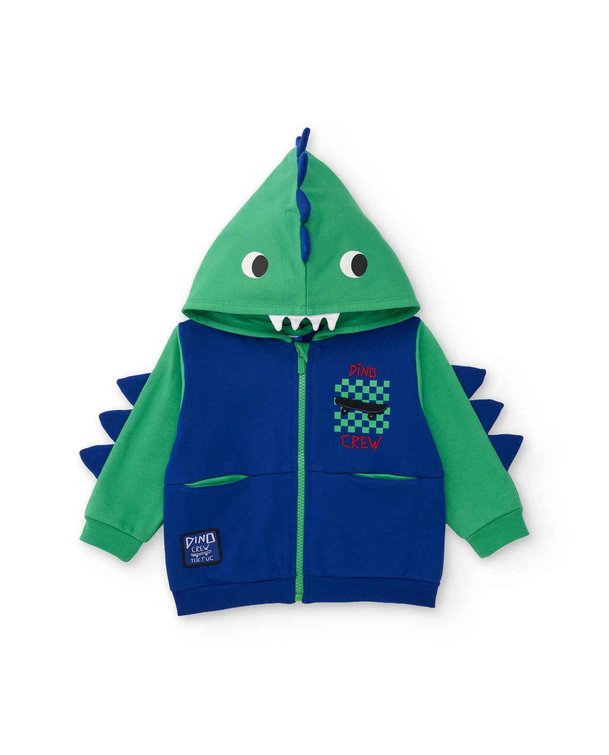 Tuc Tuc - Fleece set with zip-up sweatshirt and printed trousers