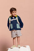 Children's Thin Jacket - Marceau Tricolor Navy Jacket