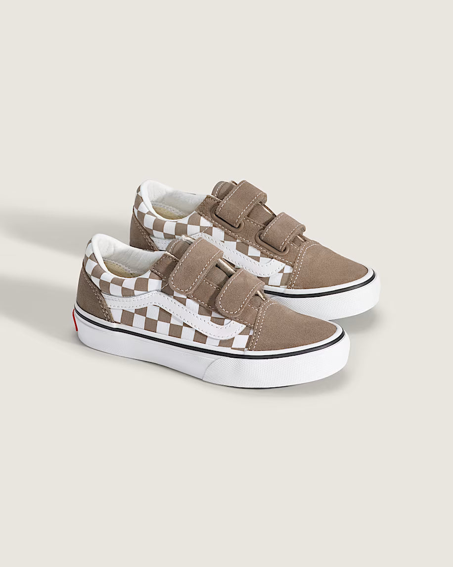 Vans Old Skool V Color Theory Checkerboard / Walnut (Toddler)