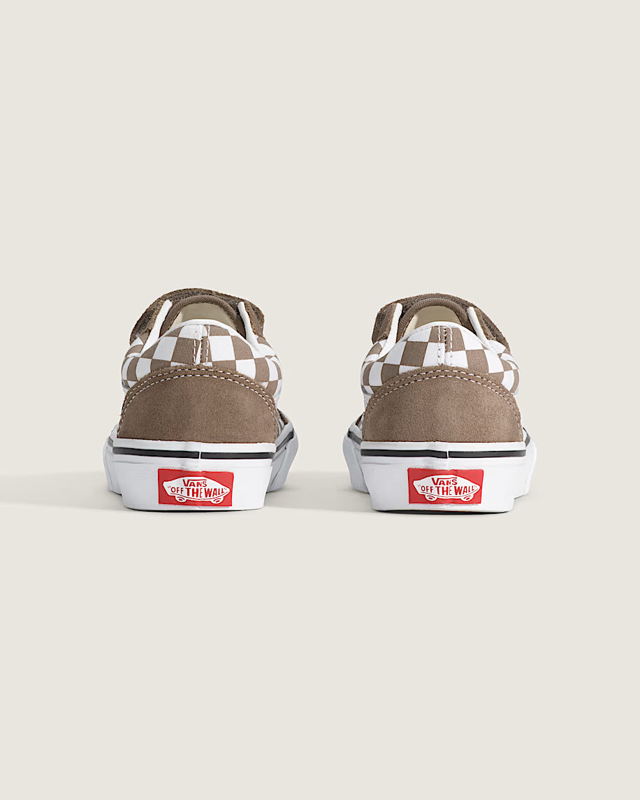 Vans Old Skool V Color Theory Checkerboard / Walnut (Toddler)