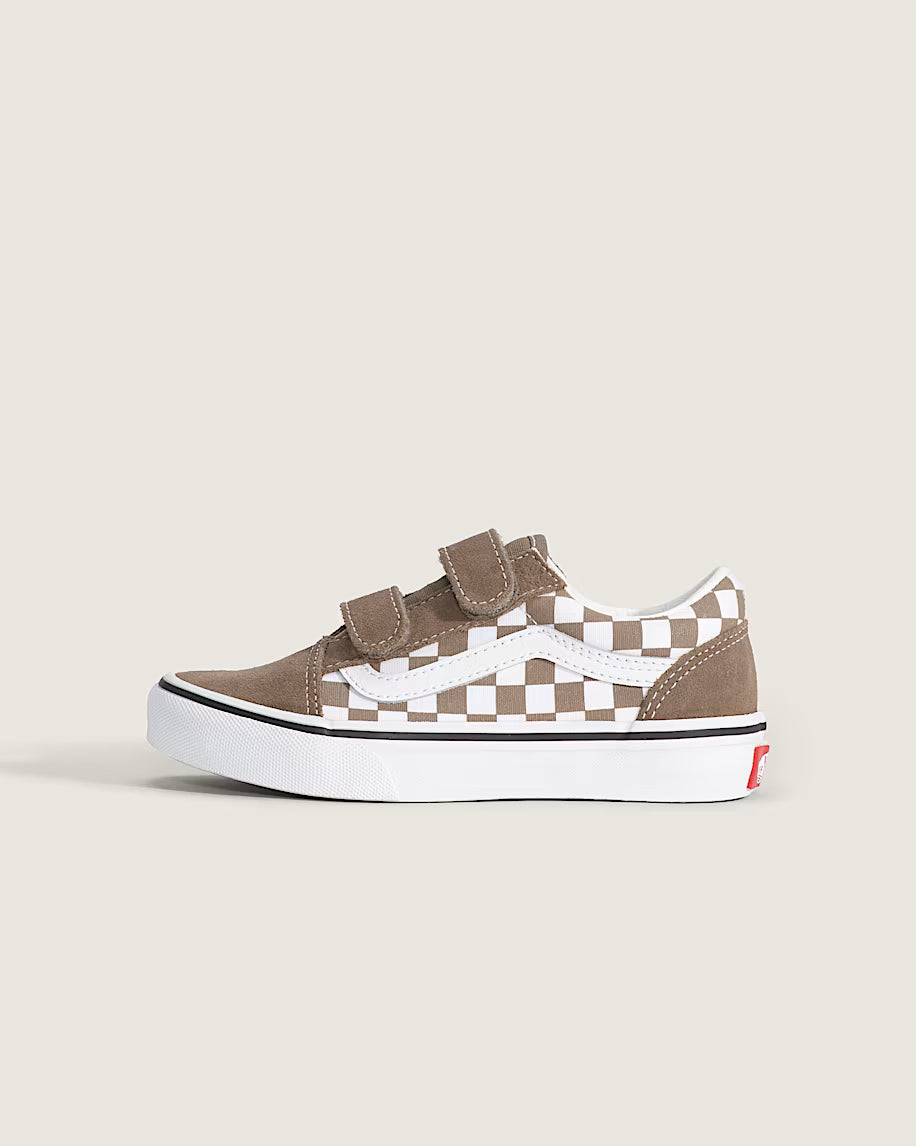 Vans Old Skool V Color Theory Checkerboard / Walnut (Toddler)