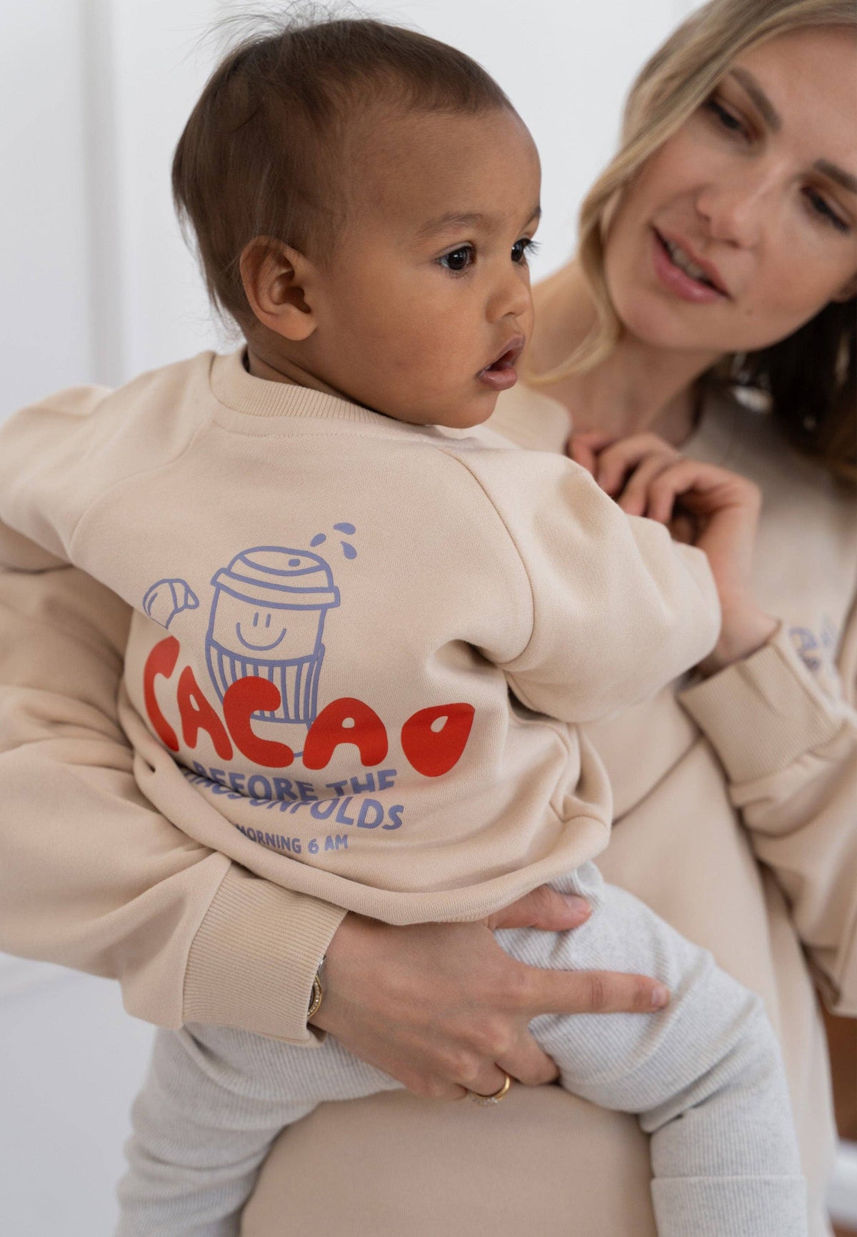 Cacao before Chaos Sweatshirt μπεζ Mini and Me Edition (Mini)