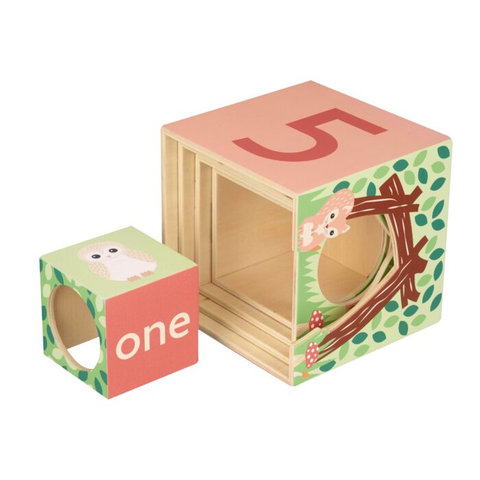 Tutete - Κύβοι Στοίβαξης Woodland Orange Tree Toys