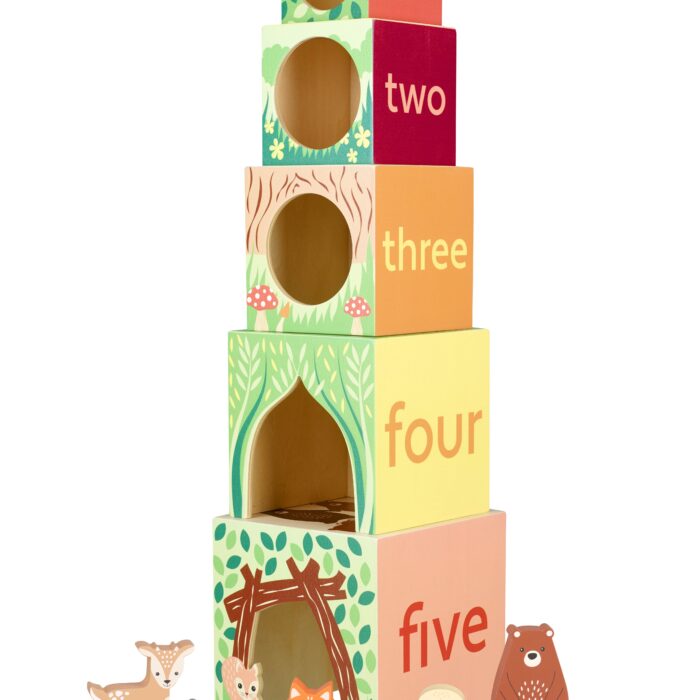 Tutete - Κύβοι Στοίβαξης Woodland Orange Tree Toys