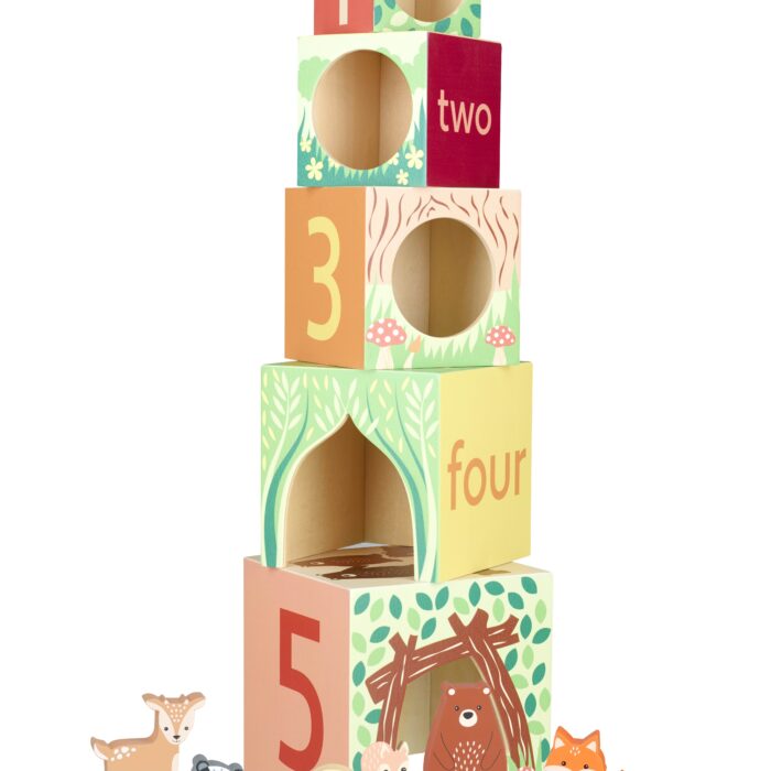 Tutete - Κύβοι Στοίβαξης Woodland Orange Tree Toys