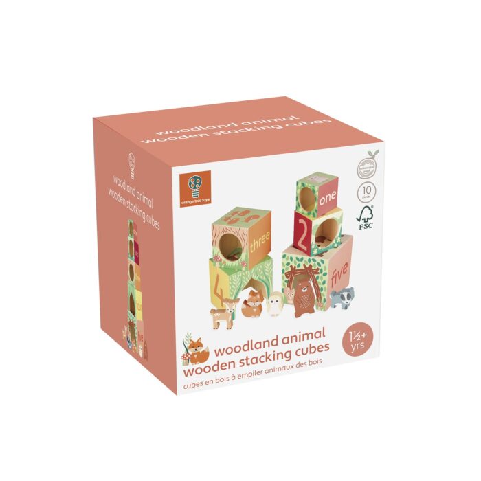 Tutete - Κύβοι Στοίβαξης Woodland Orange Tree Toys