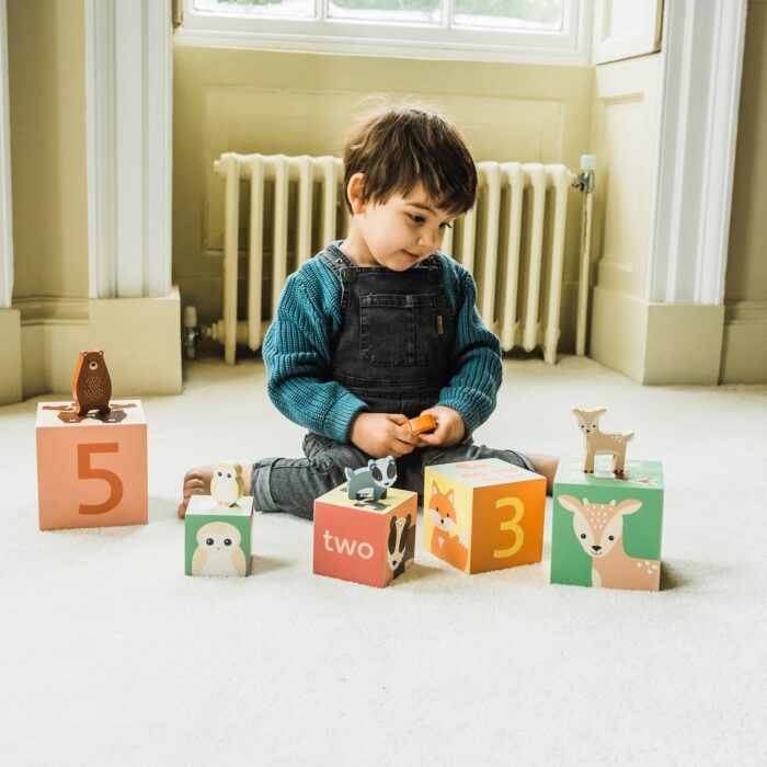 Tutete - Κύβοι Στοίβαξης Woodland Orange Tree Toys